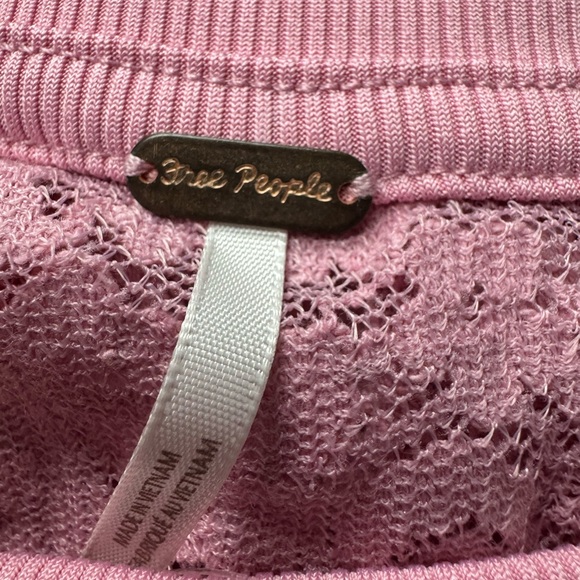 FREE PEOPLE Sheer Lace Flared Long Sleeve Top - Picture 6 of 10